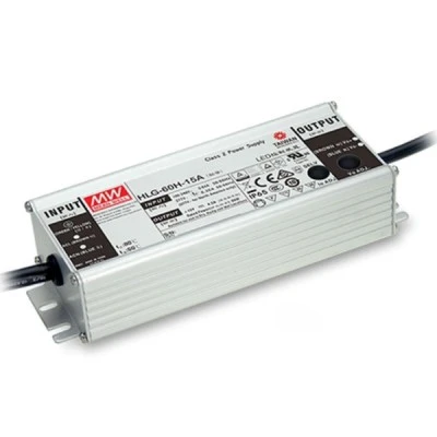 Τροφοδοτικό MEAN WELL 62.4W 48VDC 1.3A DIMMABLE HLG60H-48B στεγανό IP67 για ταινίες και λάμπες LED Τροφοδοτικό MEAN WELL 62.4W 48VDC 1.3A DIMMABLE HLG60H-48B στεγανό IP67 για ταινίες και λάμπες LED