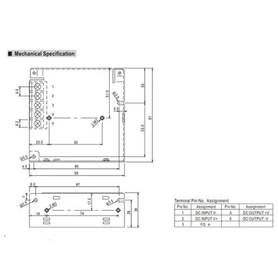 Μετατροπέας-converter SD25C-24 DC-DC με είσοδο 36~72VDC σε 24VDC 26.4W & προστασία υπερφόρτωσης Μετατροπέας-converter SD25C-24 DC-DC με είσοδο 36~72VDC σε 24VDC 26.4W & προστασία υπερφόρτωσης