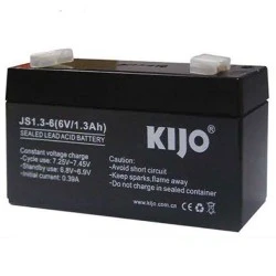 Μπαταρία μολύβδου κλειστού τύπου KIJO JS1.3-6 6V 1.3Ah για συστήματα αδιάλειπτης λειτουργίας UPS