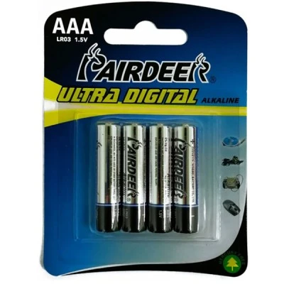 Μπαταρίες αλκαλικές Pairdeer ΑΑΑ/LR03 1.5V 1300mAh σε Blister 4 τεμαχίων