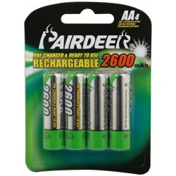 Μπαταρία επαναφορτιζόμενη 1.2V AA 2600mAh HR6 σε Blister PRD 4 τεμαχίων
