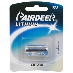Μπαταρία λιθίου 3V 1400mAh CR123A 1400mAh σε Blister PRD 1 τεμαχίου