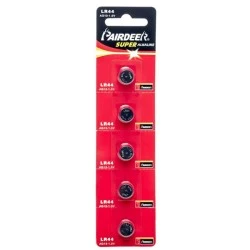 Μπαταρίες αλκαλικές κουμπί 1.5V LR44 115mAh σε Blister PRD 5 τεμαχίων