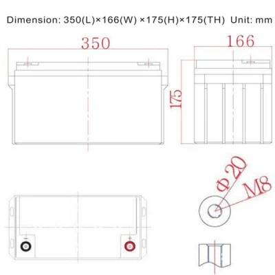 Μπαταρία μολύβδου βαθιάς εκφόρτισης 12V/65Ah JM65-12 KIJO κατάλληλη για UPS και ηλεκτρικά εργαλεία