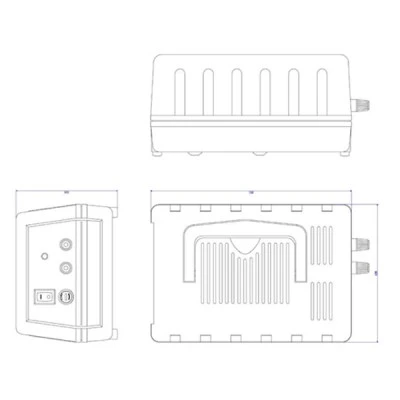 Τροφοδοτικό πακ σταθερής εξόδου 5000mA 12VDC MWP1250 MWA με προστασία από υπερφόρτωση