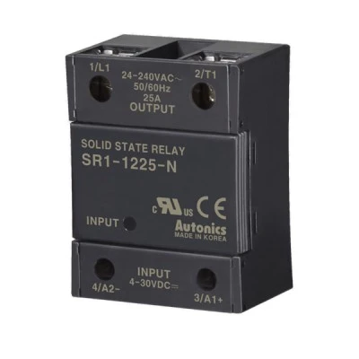Μονοφασικό AUTONICS SR1-1225-N ρελέ (SOLID STATE RELAY) 25A 4-30VDC INPUT