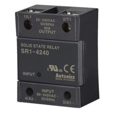 Μονοφασικό AUTONICS SR1-4240 ρελέ (SOLID STATE RELAY) 40A 90-240VAC INPUT