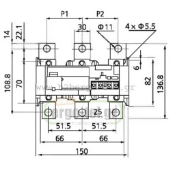 Θερμικό προστασίας KRIPAL UKH-630 κλάσης 10 από 300Α έως 500Α για ρελέ 200KW-450KW τύπου LG