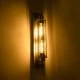 Φωτιστικό τοίχου vintage απλίκα με ντουί 2 x E27 AC 220-240V IP20 ασημί εφέ σκουριάς Μ10 x Π11 x Υ47cm