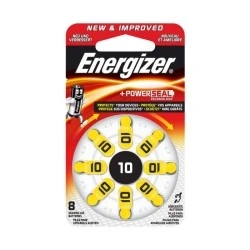 Μπαταρία ακουστικών βαρηκοΐας ZA10 ENERGIZER ZINC AIR 10-8P 1.4V σε blister 8 τεμαχίων