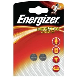 Αλκαλικές μπαταρίες Energizer A76/LR44 1.5V σε blister με δύο μπαταρίες