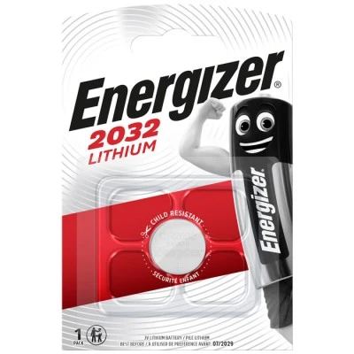 Μπαταρία λιθίου (κουμπί) Energizer CR2032 σε blister ενός τεμαχίου Μπαταρία λιθίου (κουμπί) Energizer CR2032 σε blister ενός τεμαχίου