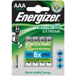 Επαναφορτιζόμενη μπαταρία Εnergizer Extreme AAA-HR03 1.2 V 800mAh σε blister 4 τεμαχίων