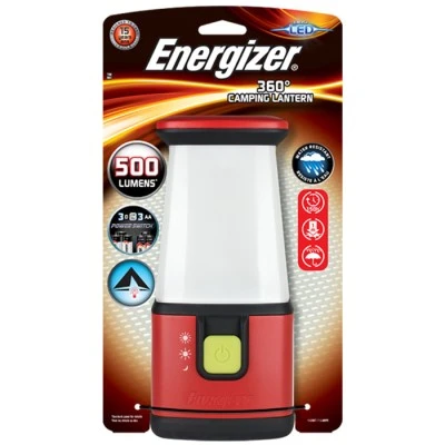 Φανάρι κατασκήνωσης αδιάβροχο Energizer Camping 360° με 3 LED και φωτεινότητα 500 lumens