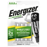 Επαναφορτιζόμενη μπαταρία Εnergizer ΑΑA-HR03 1.2 V 500mAh NiMH σε blister 4 τεμαχίων
