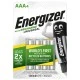 Επαναφορτιζόμενη μπαταρία Εnergizer ΑΑA-HR03 1.2 V 500mAh NiMH σε blister 4 τεμαχίων
