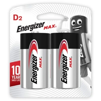 Αλκαλικές μπαταρίες Εnergizer MAX D-LR20 1.5V σε blister 2 τεμαχίων Αλκαλικές μπαταρίες Εnergizer MAX D-LR20 1.5V σε blister 2 τεμαχίων