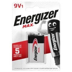 Αλκαλική μπαταρία Εnergizer MAX 9V-9B-6LR61 σε blister 1 τεμαχίου
