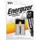 Αλκαλική μπαταρία ENERGIZER 9V ALKALINE POWER 6LR61 σε συσκευασία blister