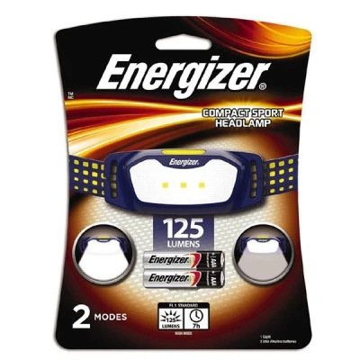 Φακός κεφαλής Energizer Sport Headlight 2AAA με φωτεινότητα 125 lm & λυχνία LED για νυχτερινή όραση