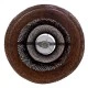 GloboStar® MALDIVES 01658 Boho Κρεμαστό Φωτιστικό Πλέγμα Μονόφωτο 1 x E27 IP20 Καφέ Ξύλο - Μ56 x Π56 x Υ54cm