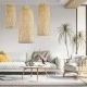 Boho κρεμαστό φωτιστικό με πλέγμα μονόφωτο 1 x E27 IP20 μπεζ ξύλο Μ40 x Π40 x Υ90cm GloboStar® CALERO 01712 Boho Κρεμαστό Φωτιστικό Πλέγμα Μονόφωτο 1 x E27 IP20 Μπεζ Ξύλο - Μ40 x Π40 x Υ90cm