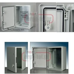 Κιβώτιο (πίνακας) ABS 800x600x260 TN-PLS180 με πλάκα στήριξης & πόρτα στεγανό IP65
