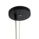 GloboStar® MANGATA 01848 Boho Κρεμαστό Φωτιστικό Οροφής Μονόφωτο 1 x E27 AC220-240V IP20 - Φ90 x Υ40cm - Καφέ Water Hyacinth - Υδρουάκινθος Πλέγμα Καμπάνα - 5 Χρόνια Εγγύηση