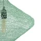 GloboStar® KENTUCKY 01864 Vintage Κρεμαστό Φωτιστικό Οροφής Μονόφωτο 1 x E27 AC220-240V IP20 - Φ40 x Υ30cm - Τιρκουάζ Μεταλλικό Πλέγμα - 5 Χρόνια Εγγύηση