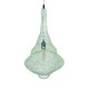 GloboStar® KENTUCKY 01873 Vintage Κρεμαστό Φωτιστικό Οροφής Μονόφωτο 1 x E27 AC220-240V IP20 - Φ35 x Υ60cm - Τιρκουάζ Μεταλλικό Πλέγμα - 5 Χρόνια Εγγύηση