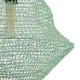 GloboStar® KENTUCKY 01873 Vintage Κρεμαστό Φωτιστικό Οροφής Μονόφωτο 1 x E27 AC220-240V IP20 - Φ35 x Υ60cm - Τιρκουάζ Μεταλλικό Πλέγμα - 5 Χρόνια Εγγύηση
