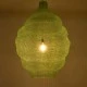 GloboStar® KENTUCKY 01903 Vintage Κρεμαστό Φωτιστικό Οροφής Μονόφωτο 1 x E27 AC220-240V IP20 - Φ80 x Υ110cm - Τιρκουάζ Μεταλλικό Πλέγμα
