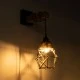 Φωτιστικό απλίκα τοίχου BELLARIVA Boho 1xE27 με διάσταση Μ10 x Π30 x Υ43cm μαύρο μεταλλικό με ξύλο & μπεζ σχοινί GloboStar® BELLARIVA 01961 Boho Φωτιστικό Τοίχου - Απλίκα Μονόφωτο 1 x E27 AC 220-240V IP20 - Μ10 x Π30 x Υ43cm - Μαύρο Μεταλλικό με Ξύλο και Μπεζ Σχοινί Πλεγμα - 5 Χρόνια Εγγύηση