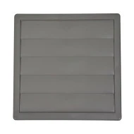 Περσίδα βαρύτητας Φ120 170x170mm γκρι πλαστική ABS