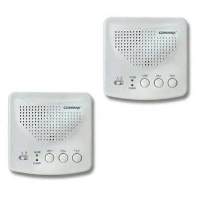 Σετ ασύρματης ενδοεπικοινωνίας COMMAX WI-2B 2 καναλιών 230V με ρυθμιζόμενη ένταση ήχου