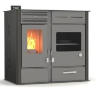 Σόμπα Pellet αερόθερμη GSP OVEN SIDE 13kW με πυρίμαχο κεραμικό (4mm) κρύσταλλο πόρτας