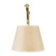 GloboStar® TALISHA 02028 Μοντέρνο Φωτιστικό Τοίχου - Απλίκα 1 x E27 AC 220-240V - Μ35-100 x Π15 x Υ36cm - Μπεζ Ξύλινο με Μπεζ Καπέλο - 5 Χρόνια Αγγύηση