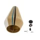GloboStar® SALERNO 02079 Boho Κρεμαστό Φωτιστικό Πλέγμα Μονόφωτο 1 x E27 IP20 Πολύχρωμο Σχοινί - Μ50 x Π50 x Υ90cm