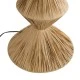 GloboStar® LUANA 02108 Boho Επιδαπέδιο Φωτιστικό Μονόφωτο 1 x E27 AC220-240V IP20 - Φ60 x Υ150cm - Μπεζ Φυσική Ράφια Νήμα Καπέλο - 5 Χρόνια Εγγύηση