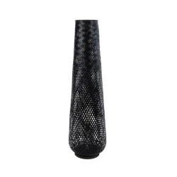 Φωτιστικό MAMIZU Boho επιδαπέδιο 1xE27 με διάσταση Φ28xΥ93cm μαύρο ξύλινο μπαμπού με πλέγμα