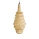 GloboStar® MAUI 02114 Boho Κρεμαστό Φωτιστικό Οροφής Μονόφωτο 1 x E27 AC220-240V IP20 - Φ30 x Υ77cm - Μπεζ Ξύλινο Μπαμπού Πλέγμα - 5 Χρόνια Εγγύηση