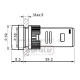 Ενδεικτική λυχνία led AD22-16DW πόρτας πίνακος 230V Φ16mm λεύκη Xindali Ενδεικτική λυχνία led AD22-16DW πόρτας πίνακος 230V Φ16mm λεύκη Xindali