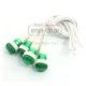 Ενδεικτική λυχνία πόρτας πίνακος 12V DC Φ10mm πράσινη με ροζέτα Φ12 & καλώδιο PR212G Xindali