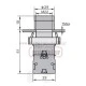 Μπουτόν πόρτας πίνακος μεταλλικό LEY5A-RD 230V Φ22 με LED κόκκινο φωτιζόμενο