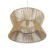 Κρεμαστό φωτιστικό boho μονόφωτο 1 x E27 IP20 Φ50 x Υ28cm μπεζ λεπτό σχοινί τριχιά πλέγμα GloboStar® BISBEE 02204 Boho Κρεμαστό Φωτιστικό Πλέγμα Μονόφωτο 1 x E27 IP20 Μπεζ Σχοινί - Μ50 x Π50 x Υ28cm