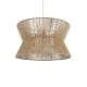 Κρεμαστό φωτιστικό boho μονόφωτο 1 x E27 IP20 Φ50 x Υ28cm μπεζ λεπτό σχοινί τριχιά πλέγμα GloboStar® BISBEE 02204 Boho Κρεμαστό Φωτιστικό Πλέγμα Μονόφωτο 1 x E27 IP20 Μπεζ Σχοινί - Μ50 x Π50 x Υ28cm