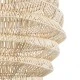 GloboStar® OREGON 02206 Boho Κρεμαστό Φωτιστικό Πλέγμα Μονόφωτο 1 x E27 IP20 Μπεζ Ξύλο - Μ60 x Π60 x Υ56cm