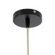 GloboStar® OREGON 02206 Boho Κρεμαστό Φωτιστικό Πλέγμα Μονόφωτο 1 x E27 IP20 Μπεζ Ξύλο - Μ60 x Π60 x Υ56cm