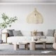 GloboStar® ADEJE 02210 Boho Κρεμαστό Φωτιστικό Μονόφωτο 1 x E27 AC220-240V IP20 - Φ60 x Υ60cm - Μπεζ Ξύλινο Μπαμπού Πλέγμα Καμπάνα GloboStar® ADEJE 02210 Boho Κρεμαστό Φωτιστικό Πλέγμα Μονόφωτο 1 x E27 IP20 Μπεζ Ξύλο - Μ60 x Π60 x Υ60cm