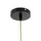 GloboStar® GALIA 02220 Boho Κρεμαστό Φωτιστικό Πλέγμα Μονόφωτο 1 x E27 IP20 Μπεζ & Καφέ Ξύλο - Μ30 x Π30 x Υ40cm